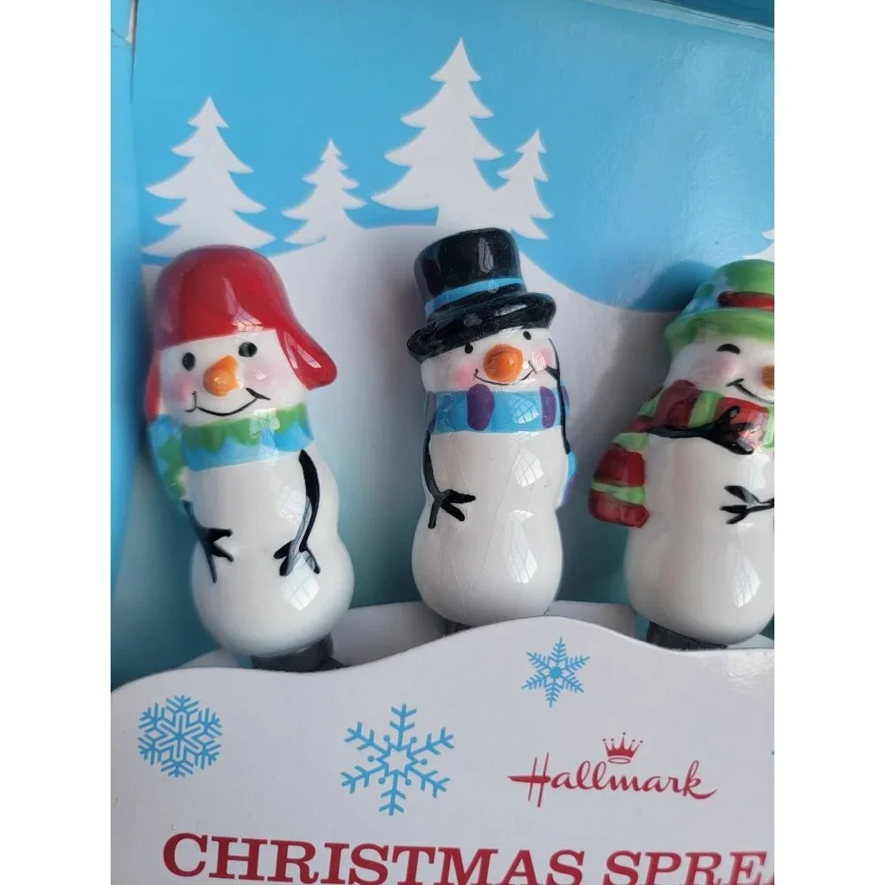 Hallmark Christmas spreadables snowman‎ Xmas home decor kitchen